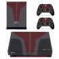 Console Skin Decal Sticker + 2 Controller Skins Vinyl Decal Cover Set for XBOX ONE X Sticker