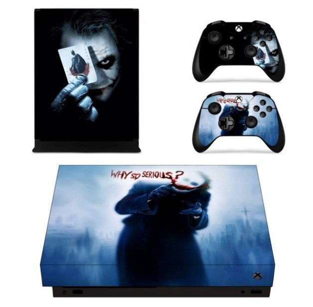 Vinyl Design Skin The Joker Sticker Cover for XBOX 1 X Console+2Controller Skins Cover Protective