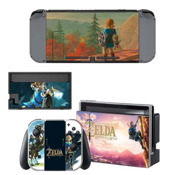 NS Game Skin Switch Console Sticker Vinyl Decal Skins Kit for Nintendo Switch Console+Controller