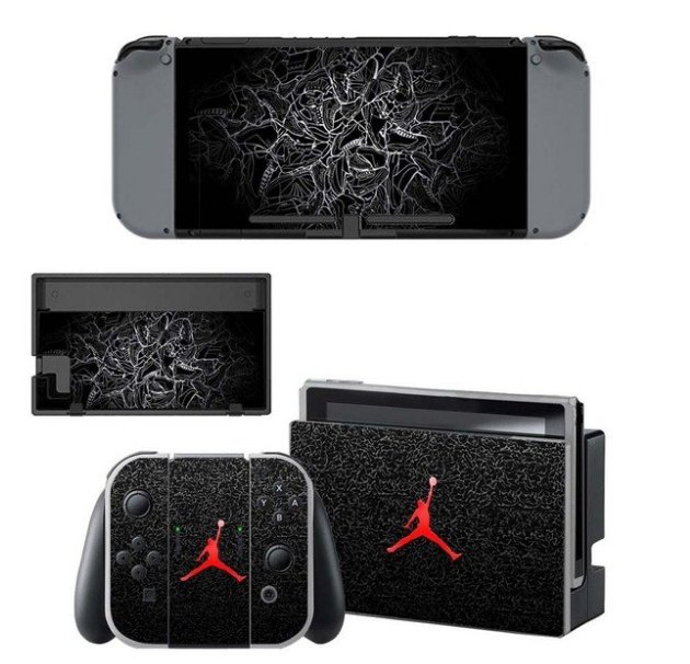 Air Man Jordan NS Game Console Skin+Controller Vinyl Decal Sticker for Nintend Switch Skins Cover