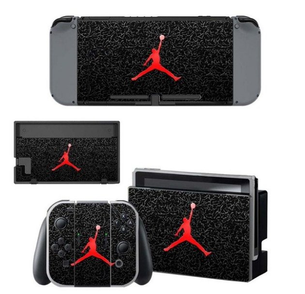 Air Man Jordan NS Game Console Skin+Controller Vinyl Decal Sticker for Nintend Switch Skins Cover