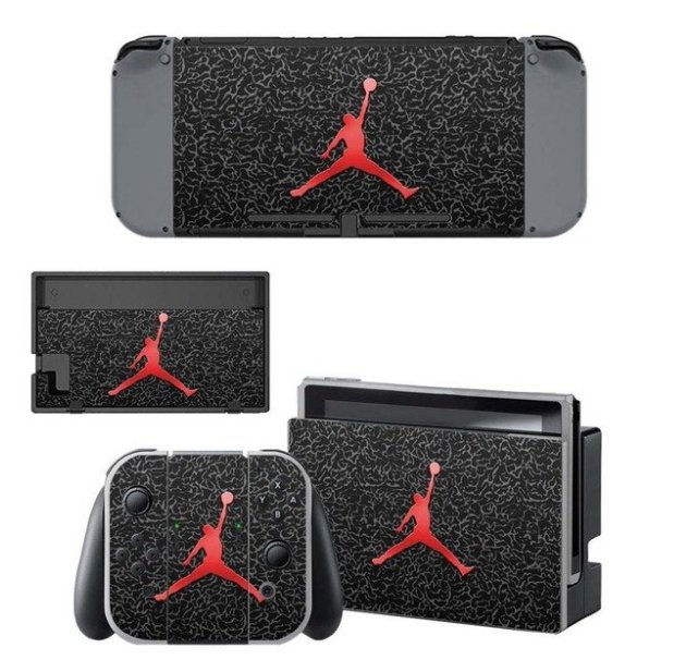 Air Man Jordan NS Game Console Skin+Controller Vinyl Decal Sticker for Nintend Switch Skins Cover