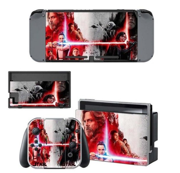 Star Wars NS Game Skin Nintend Switch Console Sticker Vinyl Decal Skins Kit Console+Controller