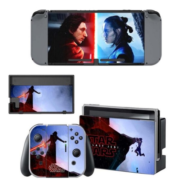 Star Wars NS Game Skin Nintend Switch Console Sticker Vinyl Decal Skins Kit Console+Controller