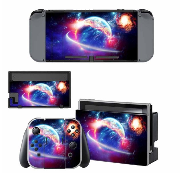 Night Sky Vinyl Decal Skin Nintend Switch Decal Sticker for Nintendo Switch Console+Controller