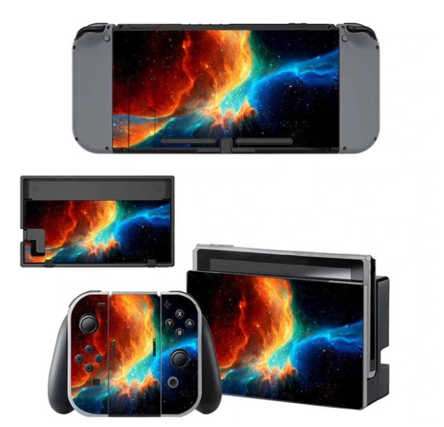 Night Sky Vinyl Decal Skin Nintend Switch Decal Sticker for Nintendo Switch Console+Controller