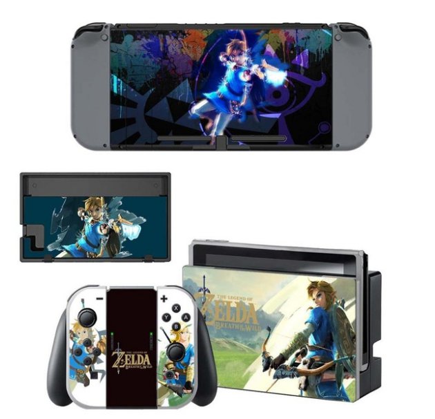 Ninted Switch Vinyl Decal Skin Sticker for Nintendo Switch NS Game Console+Controller Skins