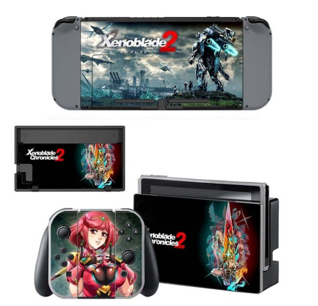 Xenoblade Chronicles Vinyl Skin Sticker For Nintend Switch Console Protector Cover Decal Stickers