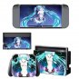 Nintend Switch Vinyl Skins Sticker for Nintendo Switch Console+Controller Skin Kit-Anime Gril Vinyl