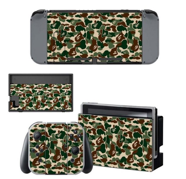 Camouflage Decal Nintend Switch Skin Sticker NS Game Console Stickers for Nintendo Switch