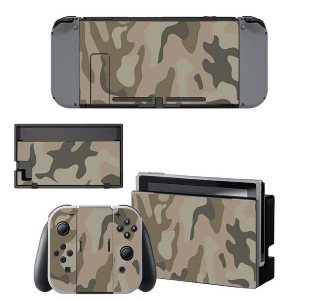 Camouflage Decal Nintend Switch Skin Sticker NS Game Console Stickers for Nintendo Switch