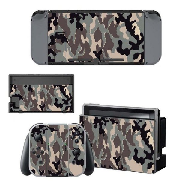 Camouflage Decal Nintend Switch Skin Sticker NS Game Console Stickers for Nintendo Switch