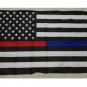 Blue Line usa Police Flags, 90*150cm Thin Blue Line USA Flag Black White And Blue line Flag