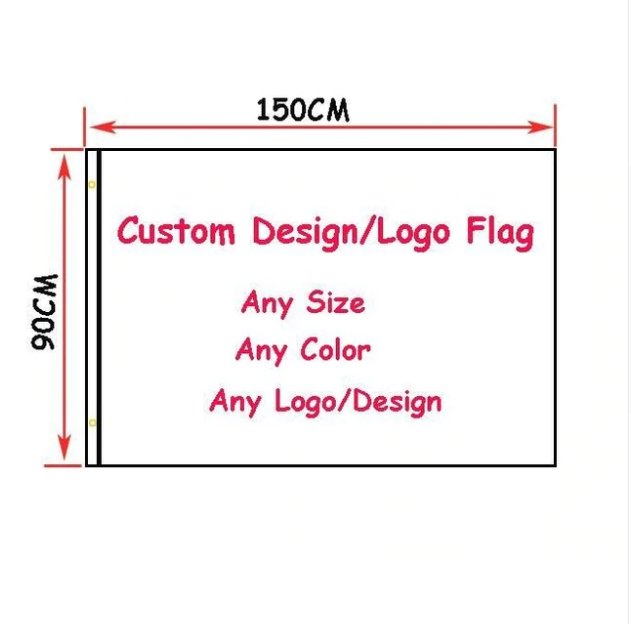 Custom Flag 90x150cm Polyester Customize Flags+Banners For Decoration Sport Outdoor Banner