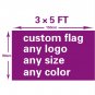 free shipping high quality 3ft x 5ft Custom Flag Polyester carolina panthers flag with modified US
