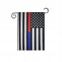 aerlxemrbrae 45x30cm Thin Blue Line garden Flag Police Cops Law Enforcement Polyester Banner
