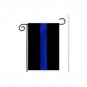 aerlxemrbrae 45x30cm Thin Blue Line garden Flag Police Cops Law Enforcement Polyester Banner