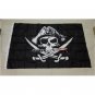Pirate Flags Skull+Crossbones Jolly Roger Party Banner Hanging Grommets 5x3FT Advertising Flags