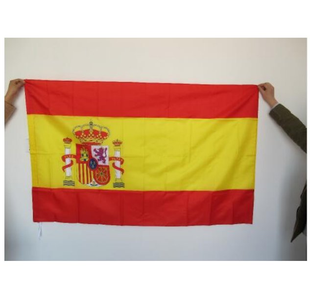 Banner Hanging Flag Polyester Spain National Flag Banner Outdoor Indoor 150x90cm for Celebration