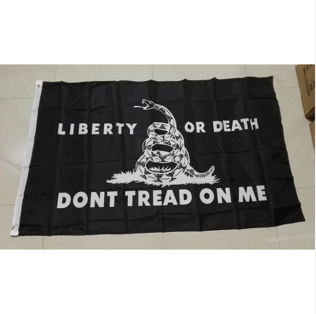 NEW 90x150cm "Don't Tread on Me" Gadsden Flag Black Rattlesnake Flag Banner Durable Polyester