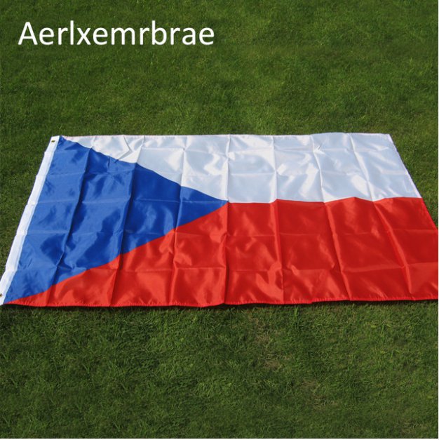 Free Shipping 90*150cm Czech Flag Hanging Polyester National Flag of Czech Republic flag
