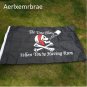 SKULL+JOLLY ROGER FLAG,THE TIME FLIES WHEN YOUR HAVING RUM PIRATE FLAG CROSSBONES FLAG