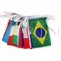 free shipping BUNTING of FLAGS ALL 32 TEAMS Flag14*21cm or 20x30cm String flag