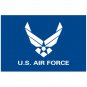 Free shipping 90x150cm USAF United States Air Force Blue Wings Logo Flag Polyester Banner