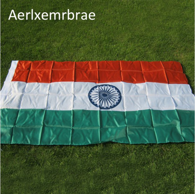 Free shipping India flag Banner 90*150cm Hanging National flag India Home Decoration flag
