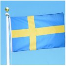 Free Shipping 90*150cm Large Sweden Flag Polyester The Swedish National Banner Home Decor