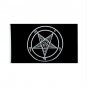 Free Shipping Baphomet church SATAN flag 5x3ft-Knights Templar Satan pentagram flag