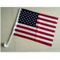 free shipping NEW 30x45cm American car flag 12x18inch USA window flag bearer standard-waving