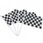 100Pcs 14*21Cm A plastic Stick F1 racing flag checkered flag Cheerleading Competition Products