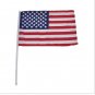 100Pcs 14*21Cm A plastic Stick American Handing Flag Handflag American Style Banner Ensign