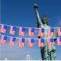 Free Shipping Aerlxemrbrae 10M 30pcs/set 14x21cm American Flag String USA Bunting Banner small