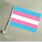 2Pcs 30*45Cm A plastic Stick Rainbow Hand flag/ Car Flags/Lesbian Gay Pride