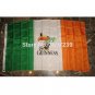 Ireland Irish Guiness Beer Flag 3x5FT banner 100D Polyester brass grommets custom66, Free Shipping