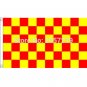 Red and Yellow Check Flag Checkered Banner 3x5FT 100D Polyester brass grommets custom