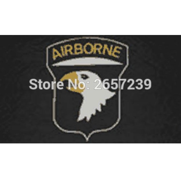 US 101st Black Airborne Flag 150X90CM banner 3x5 FT 100D Polyester brass grommets custom005