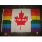 Canada Gay Rainbow Flag 3x5FT Team banner150X90CM 100D Polyester brass grommets custom flag