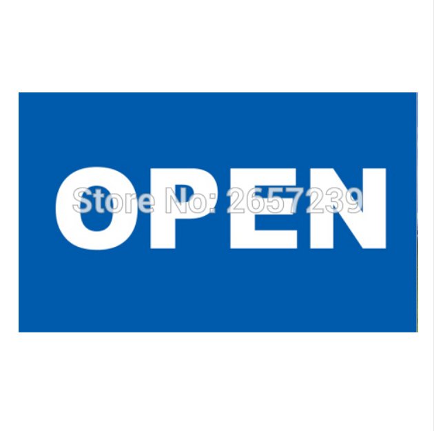 Open Flag Store Open Sign Flag 3x5FT banner 100D 150X90CM Polyester brass grommets custom66