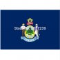 Maine State Flag 3x5FT banner 100D 150X90CM Polyester brass grommets custom66, Free Shipping