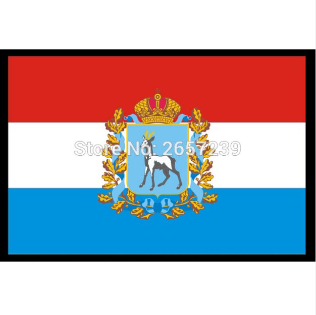 Samara Oblast flag Russia State Flag 150X90CM 100D Polyester3x5FT brass grommets custom flag