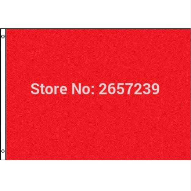 Red Flag 3x5FT banner 100D 150X90CM Polyester brass grommets custom66,free shipping