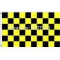Black and Yellow Check Flag Checkered Banner 3x5FT 100D Polyester brass grommets custom