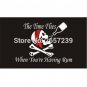 TIME FLIES PIRATE Flag 3x5FT banner 100D 150X90CM Polyester brass grommets custom66,Free Shipping