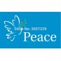 Peace Blue Flag 3x5FT banner 100D 150X90CM Polyester brass grommets custom66,free shipping