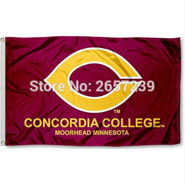 Concordia College Cobbers Flag 3x5FT NCAA banner 100D Polyester brass grommets custom66