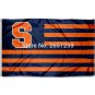 Syracuse University Orange Striped Flag 3x5FT NCAA banner 100D Polyester brass grommets custom flag