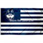 UCONN Striped Flag 3x5FT NFL banner150X90CM 100D Polyester brass grommets custom flag, Free Shipping